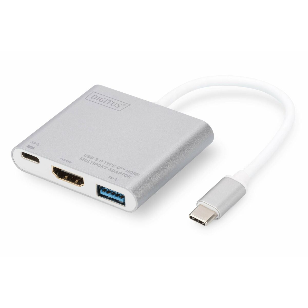 Hub USB Digitus DA-70838-1 Gri Ultra HD 4K