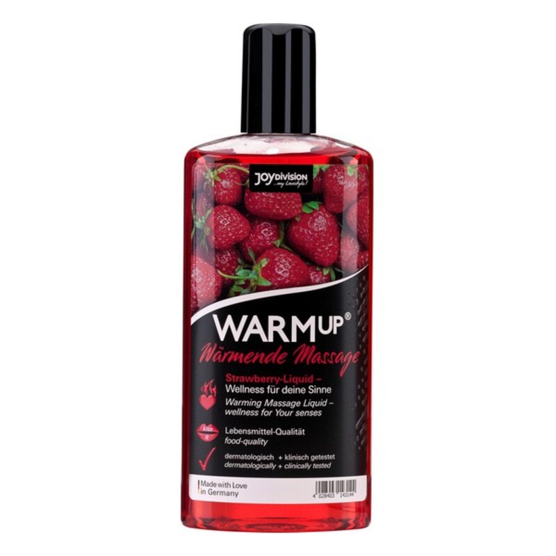 Ulei de Masaj Erotic Joydivision Warm Up Căpșună (150 ml)