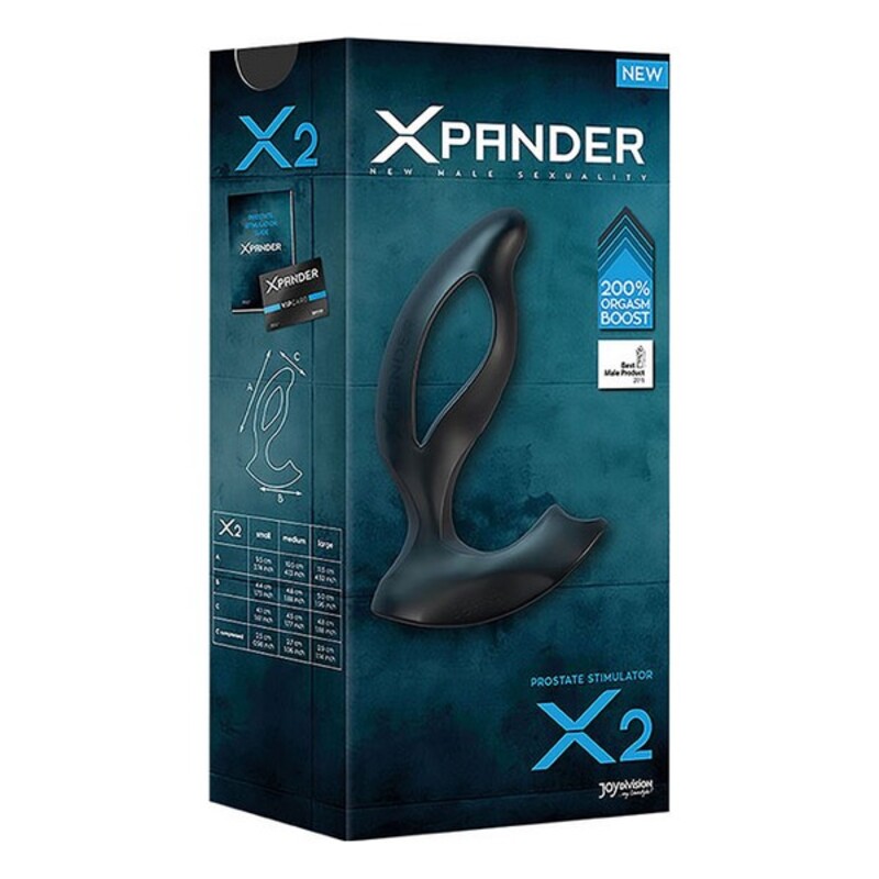 Aparat de Masaj pentru Prostată Xpander X2 Silicone Noir Joydivision 5152800000 (10,5 cm)