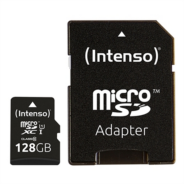 Card de Memorie Micro SD cu Adaptor INTENSO 34234 UHS-I XC Premium Negru - Capacitate 64 GB