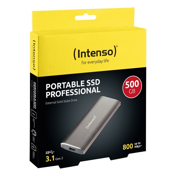 Hard disk Extern INTENSO 3825450 500 GB SSD USB 3.1