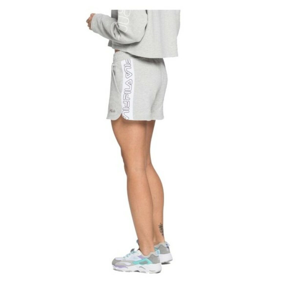 Pantalon Scurt Sport Fila 683073.A068 Femeie Gri - Mărime XL