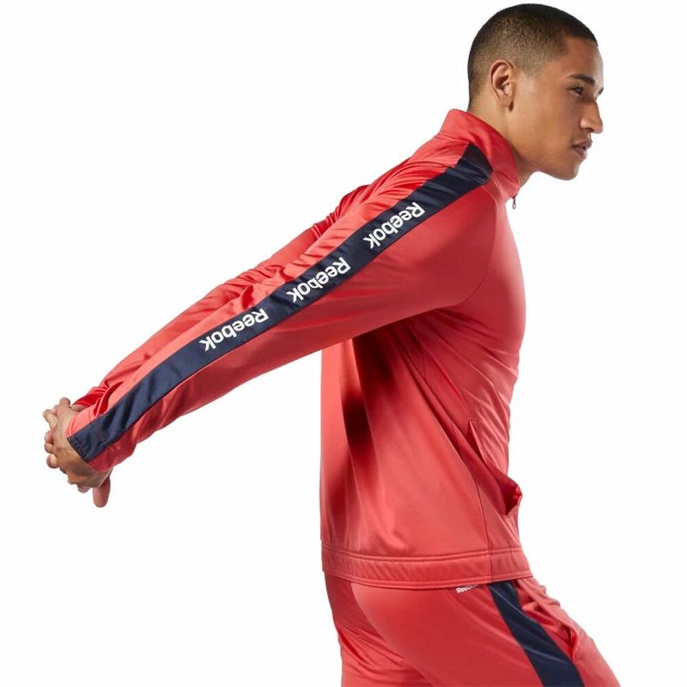 Jachetă Sport de Bărbați Reebok Essentials Linear Roșu - Mărime L