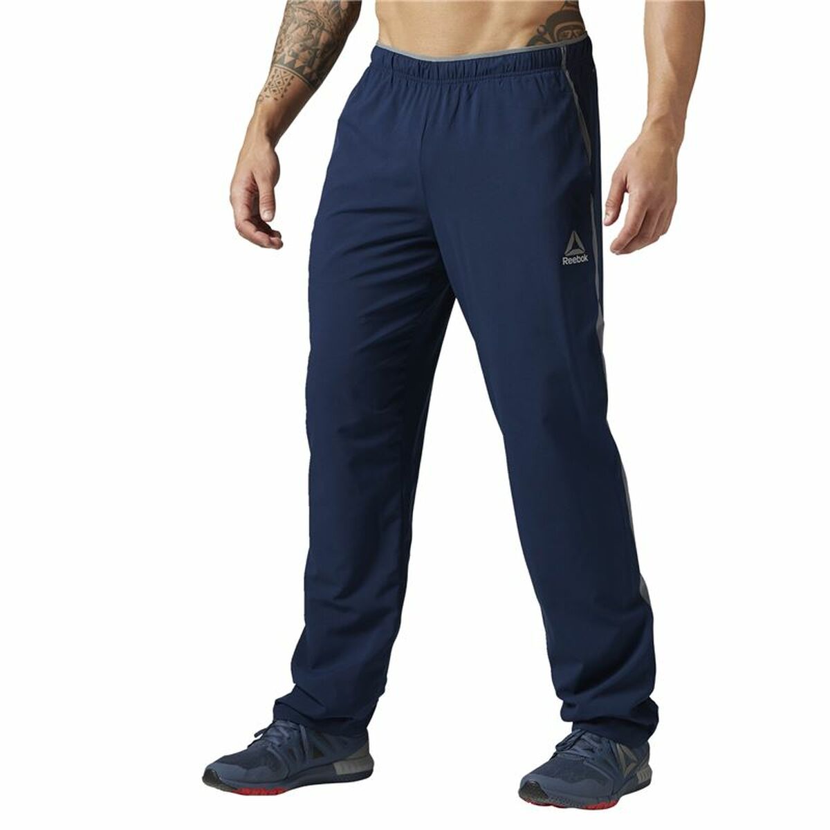 Pantaloni lungi de sport Reebok Workout Ready Albastru închis Bărbați - Mărime S