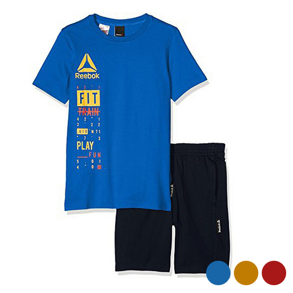Children's Sports Outfit Reebok B ES SS - Culoare Albastru Mărime 5-6 Ani