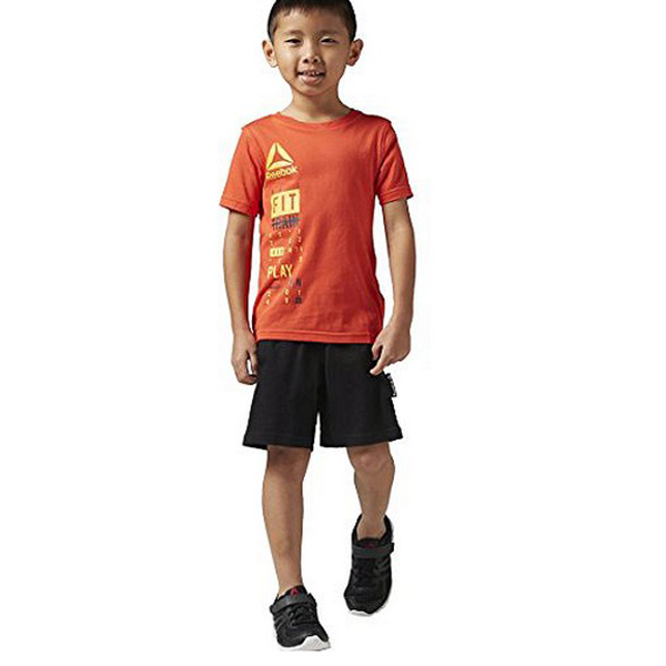 Children's Sports Outfit Reebok B ES SS - Mărime XS Culoare Portocaliu