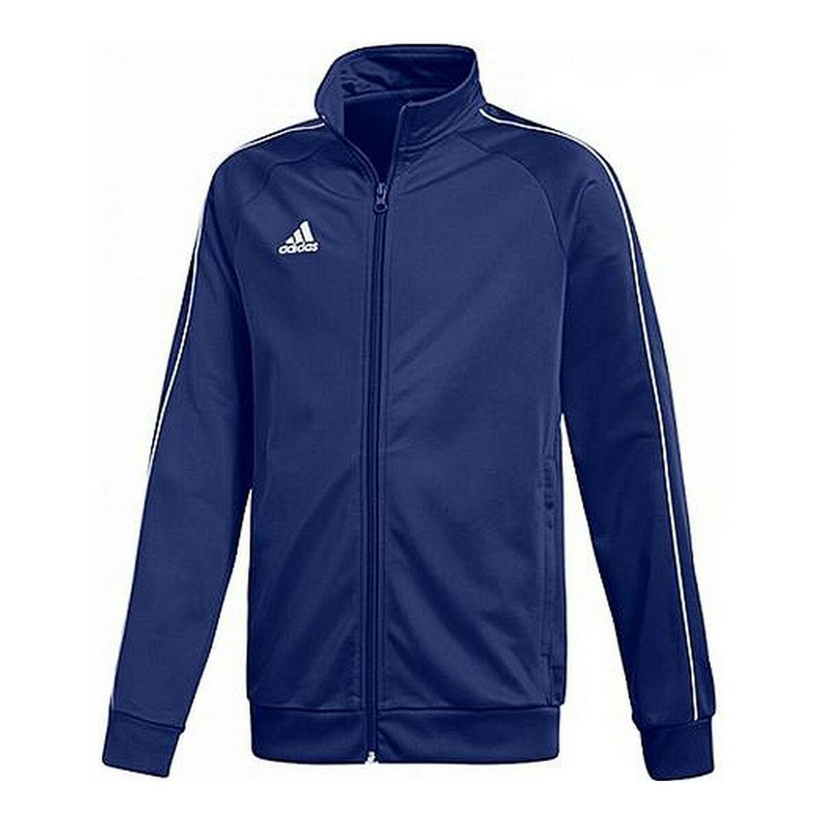 Jachetă Sport pentru Copii Adidas CORE18 PES JKTY CV3577  Marin Poliester (10 Ani) - Mărime 10 Ani