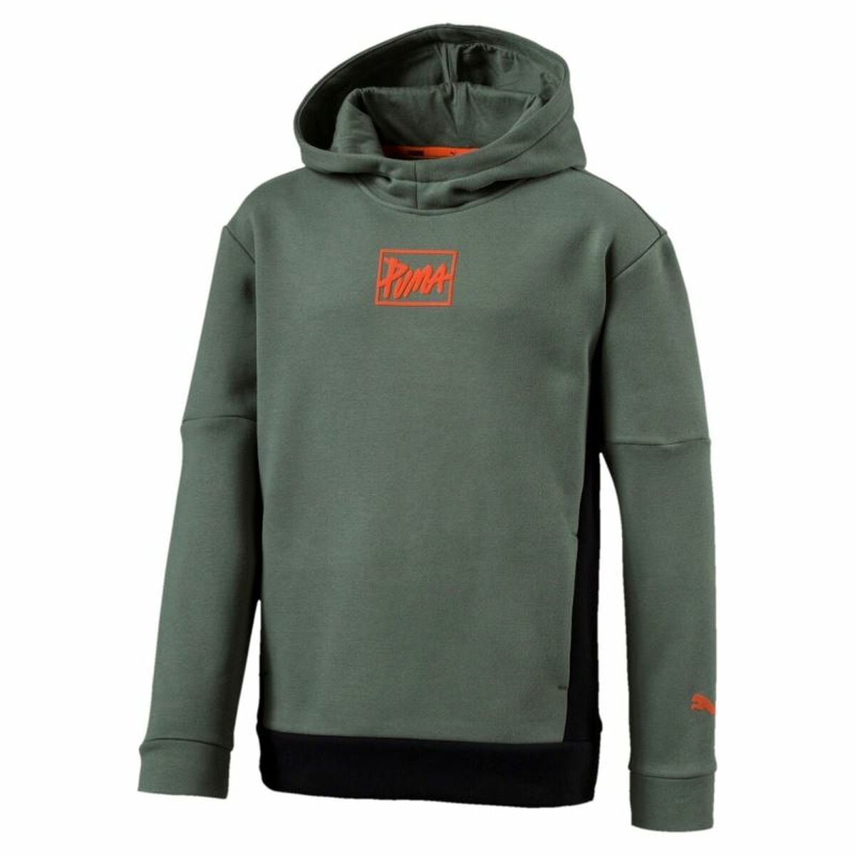 Hanorac cu Glugă Unisex Puma Style Hoody B Laurel Wreath Măslină - Mărime 15-16 Ani