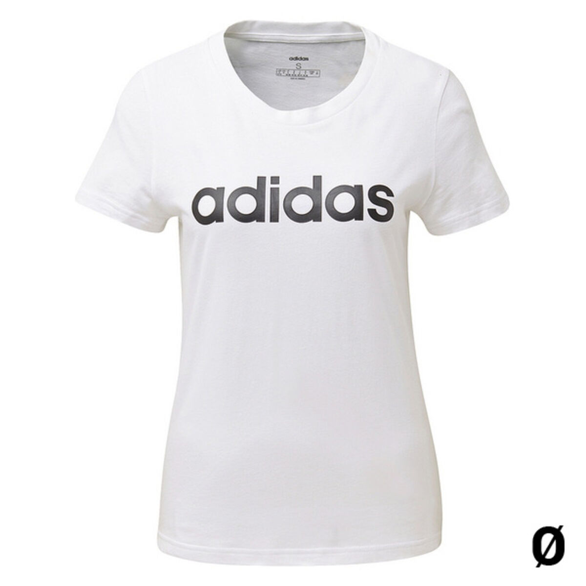 Tricou cu Mânecă Scurtă Femei Adidas W E LIIN SLIM T DU0629 Alb - Mărime S