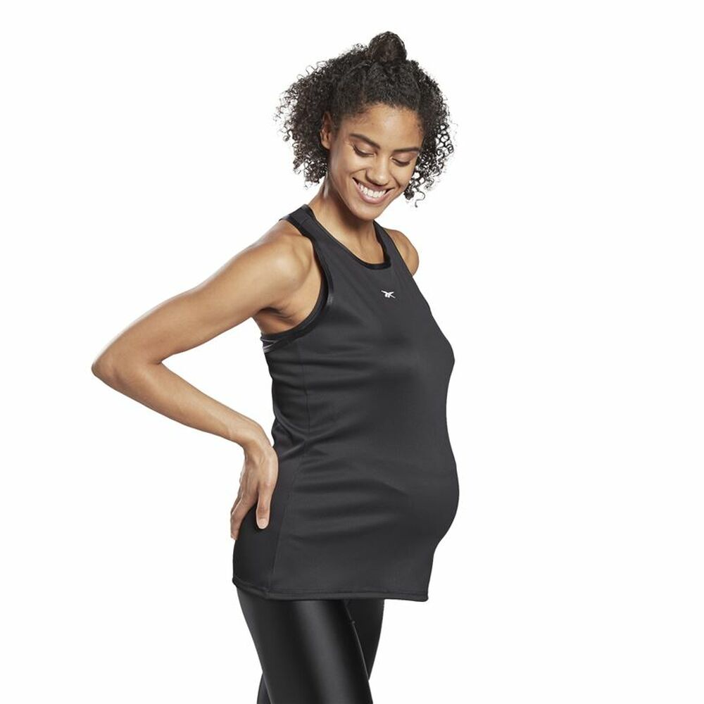 Tricou cu Bretele Damă Reebok Studio Maternity Restorative Negru - Mărime S