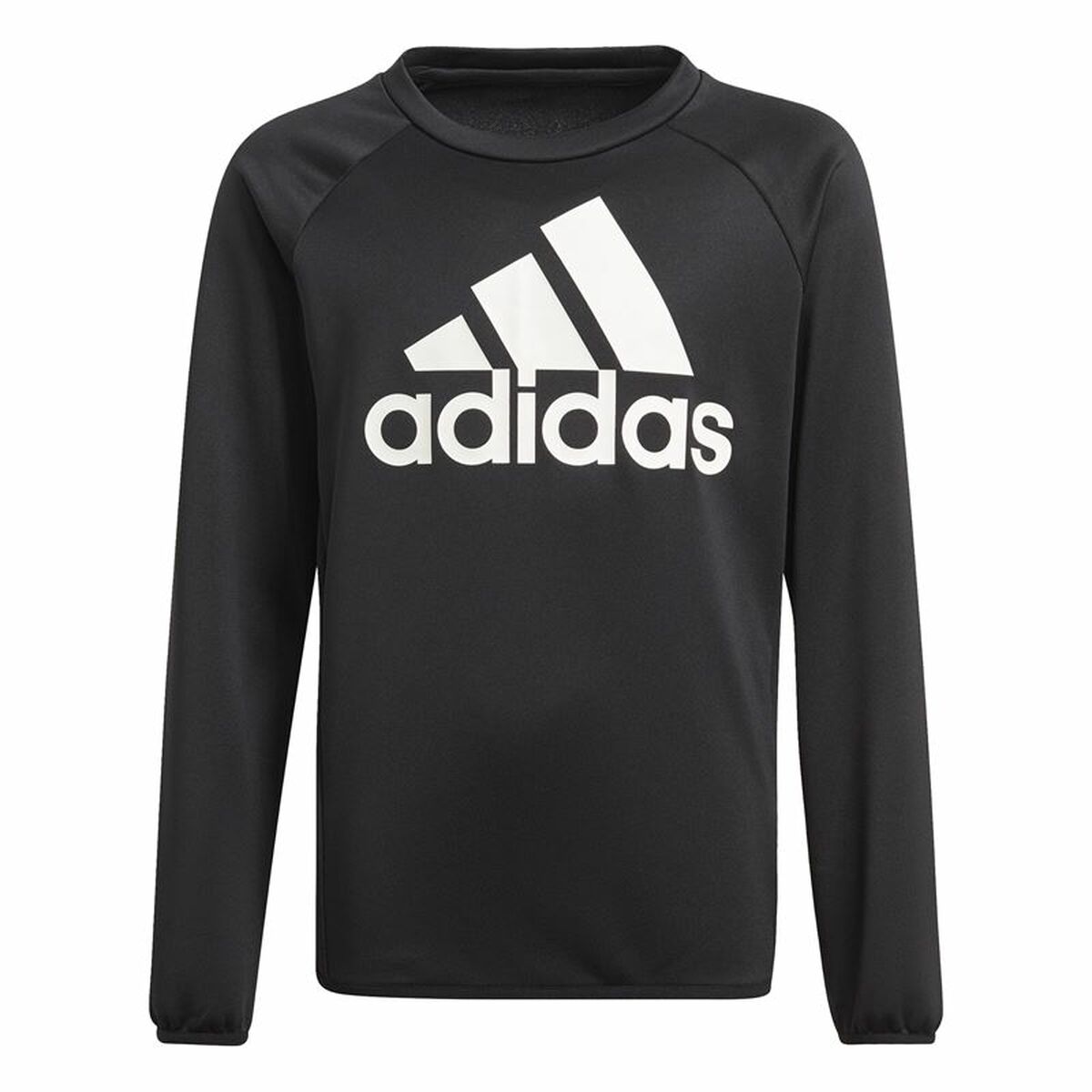 Hanorac fără Glugă Copii Adidas Designed To Move Big Logo Negru - Mărime 11-12 Ani