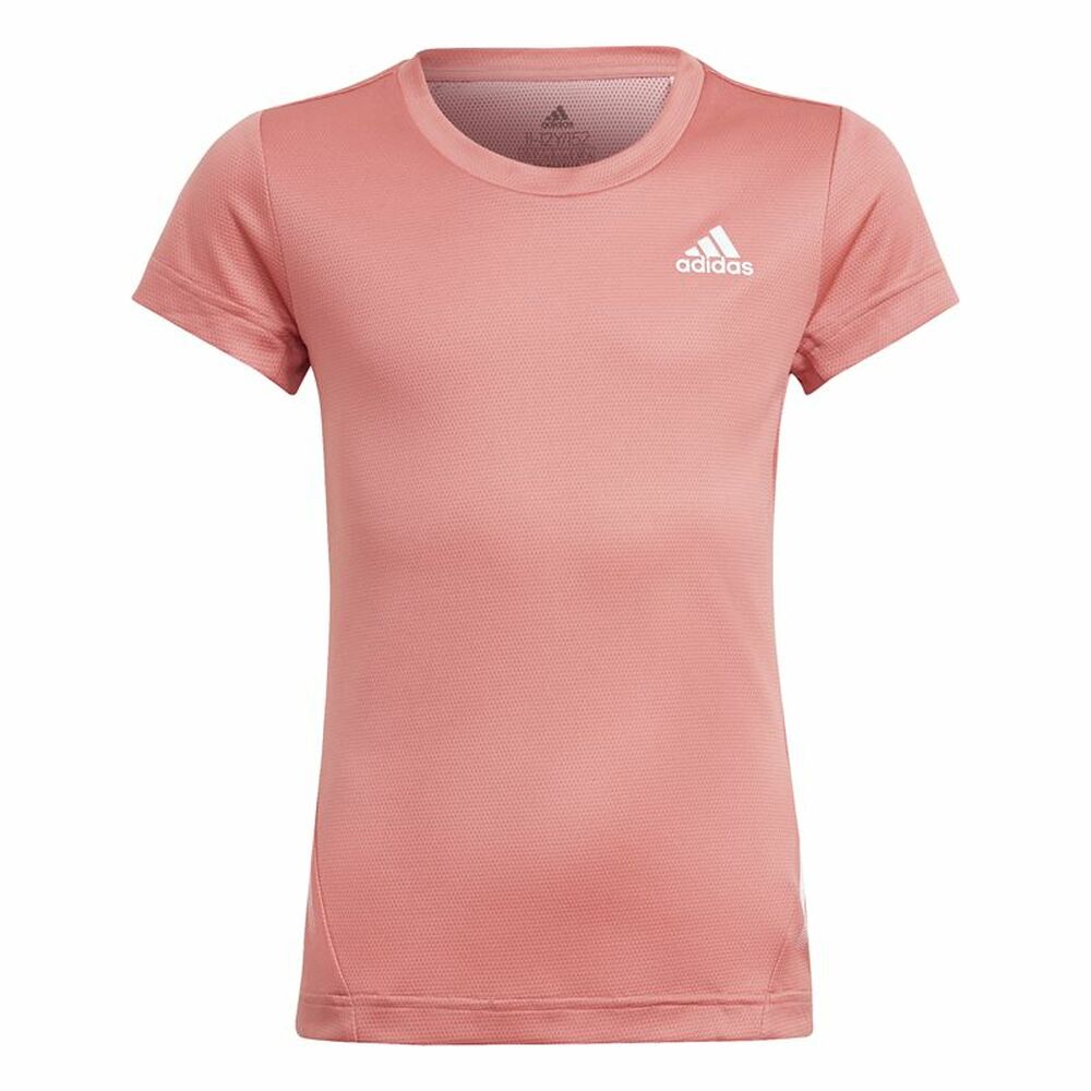 Tricou cu Mânecă Scurtă pentru Copii Adidas Aeroready Somon - Mărime 13-14 Ani