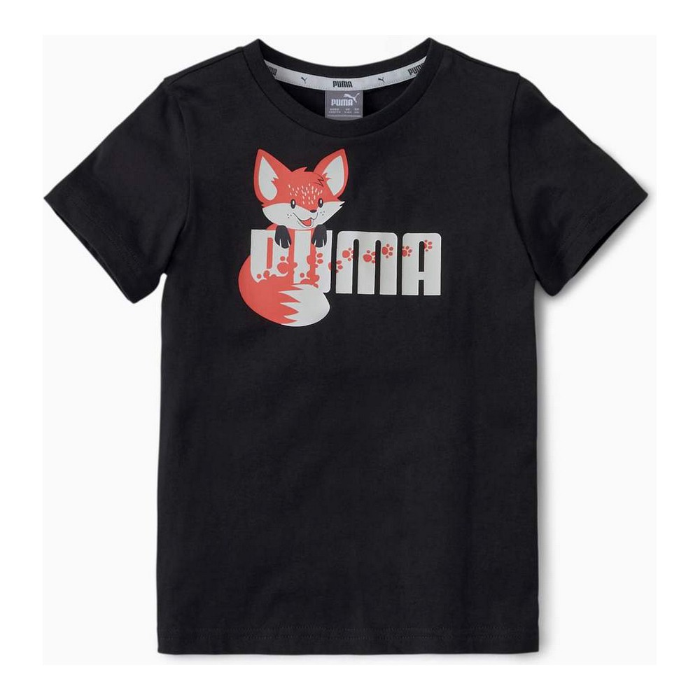 Tricou cu Mânecă Scurtă pentru Copii Puma ANIMALS TEE 583348 01 37 27 Negru - Mărime 6 Ani