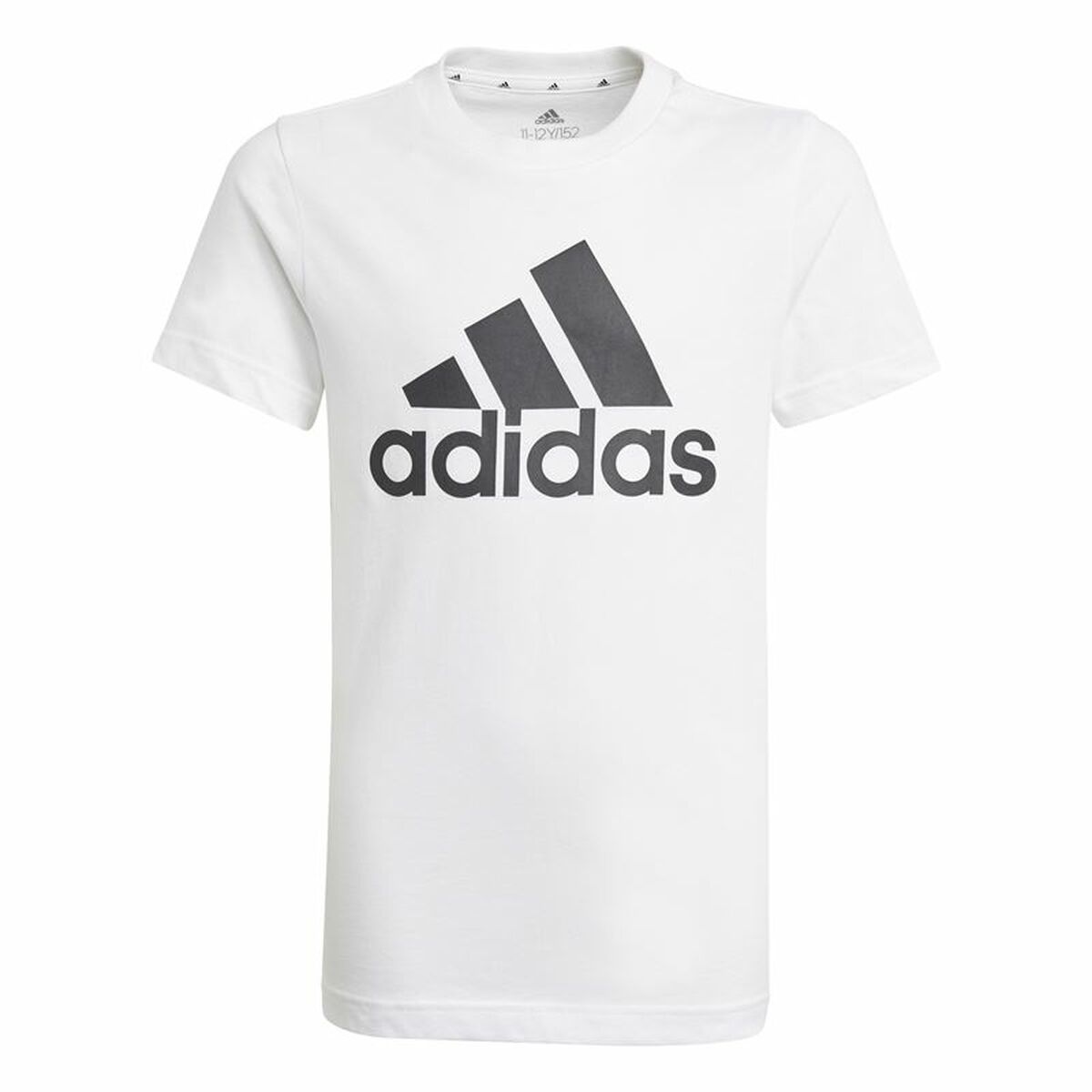 Tricou cu Mânecă Scurtă Adidas Essentials  Alb - Mărime 7-8 Ani