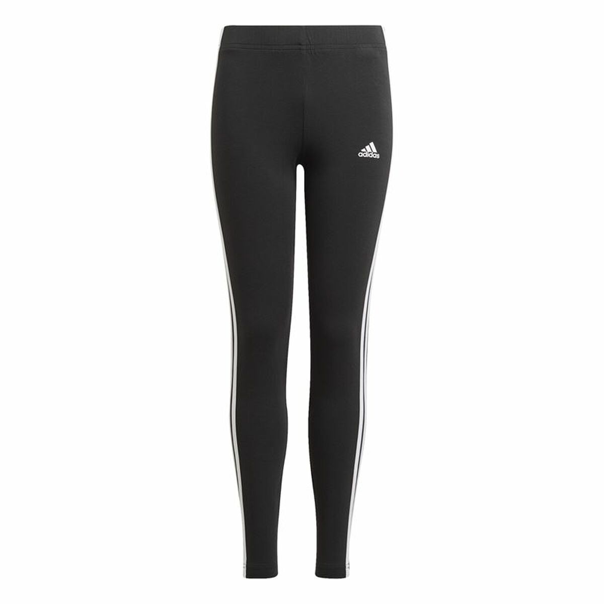 Colanți Sport Adidas Essentials 3 Stripes Negru - Mărime 7-8 Ani