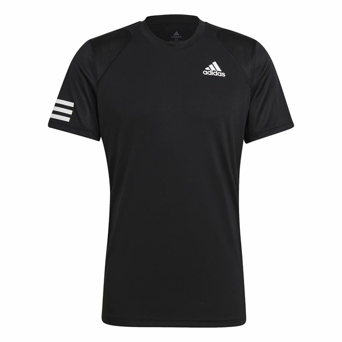 Tricou cu Mânecă Scurtă Bărbați Adidas Club Tennis 3 Stripes Negru - Mărime S