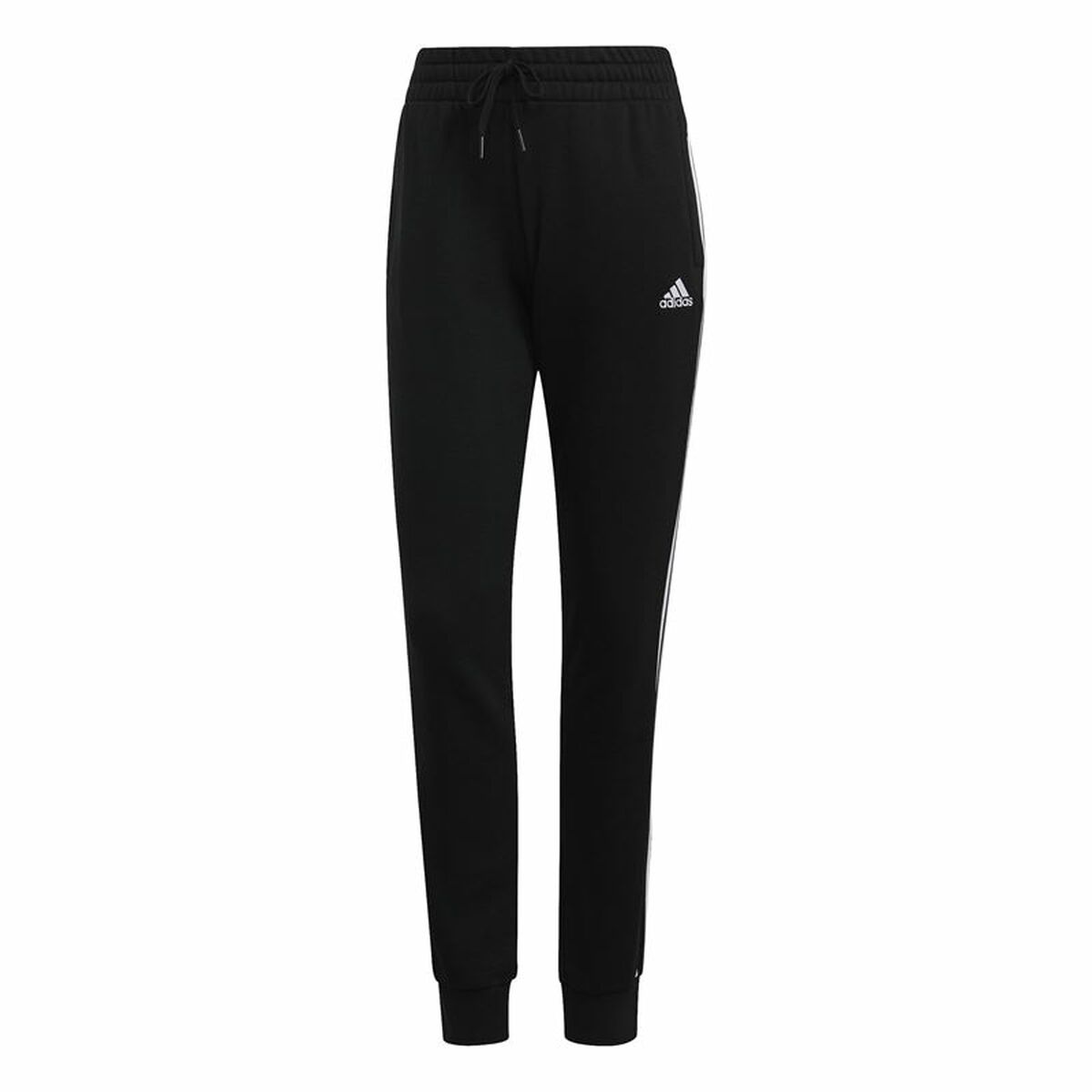 Pantaloni lungi de sport Adidas Essentials French Terry 3 Stripes Femeie Negru - Mărime M