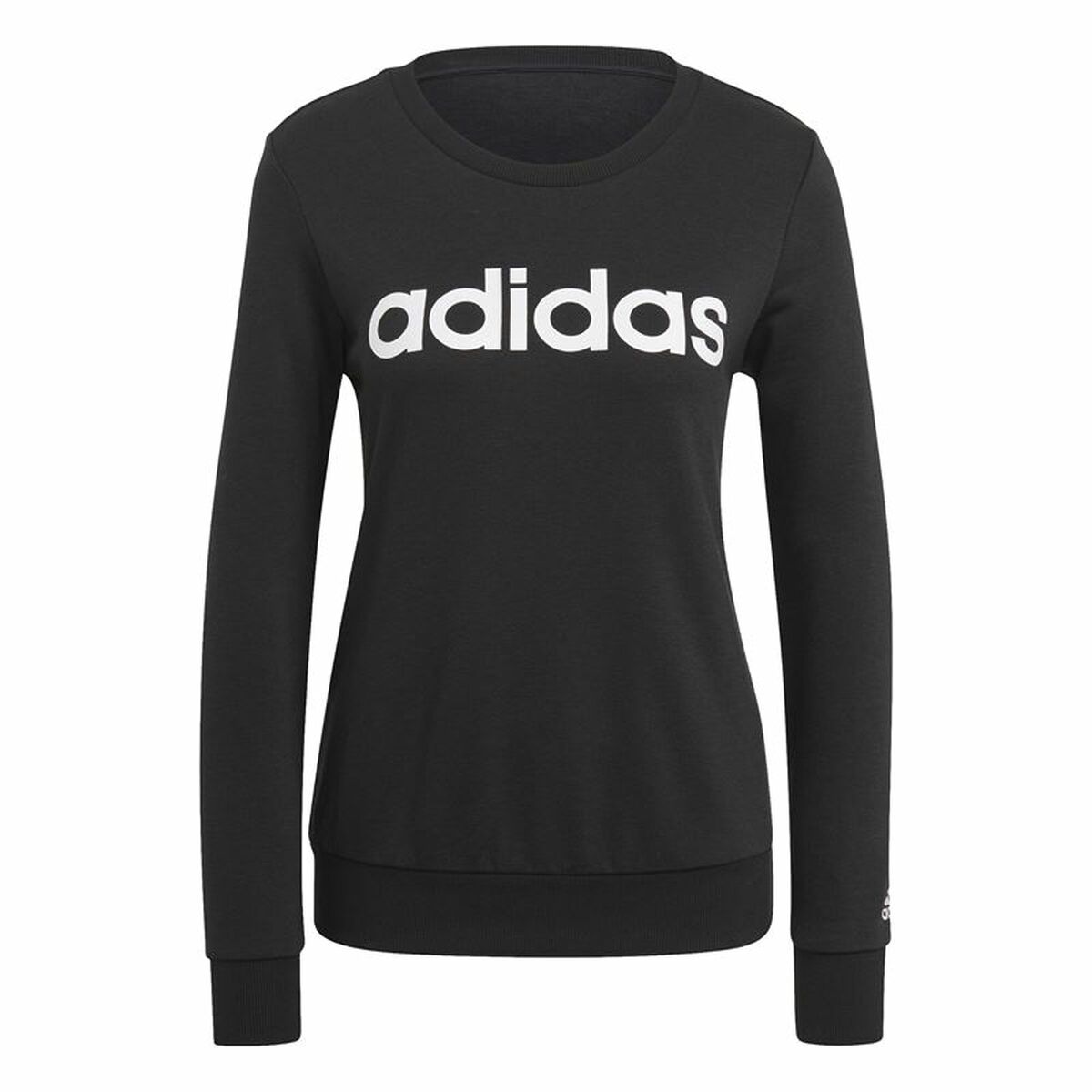 Hanorac fără Glugă Femei Adidas Essentials Logo Negru - Mărime XS