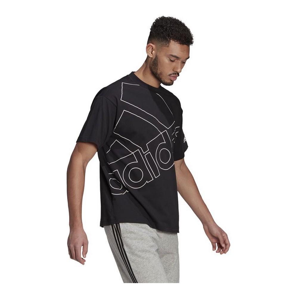 Tricou cu Mânecă Scurtă Bărbați Adidas Giant Logo Negru - Mărime M