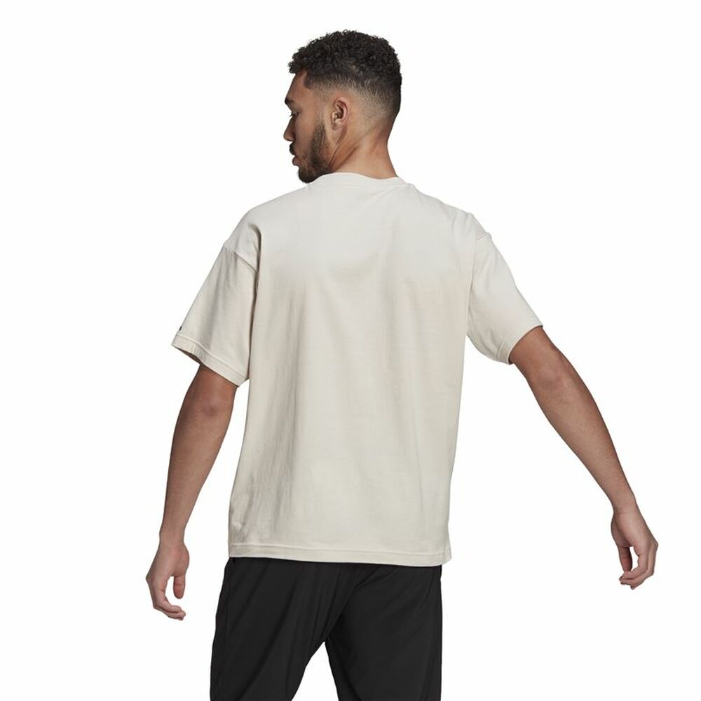 Tricou cu Mânecă Scurtă Bărbați Adidas Giant Logo Bej - Mărime S
