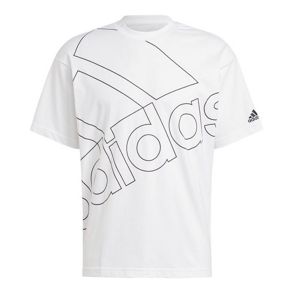 Tricou cu Mânecă Scurtă Bărbați Adidas Giant Logo Alb - Mărime M