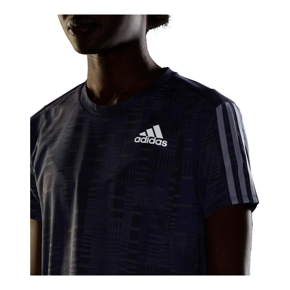 Tricou cu Mânecă Scurtă Femei Adidas Own The Run Plieno mėlynumo