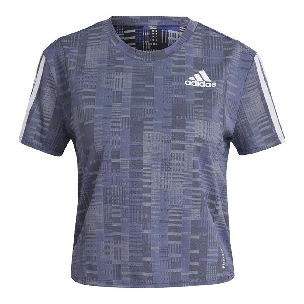 Tricou cu Mânecă Scurtă Femei Adidas Own The Run Plieno mėlynumo