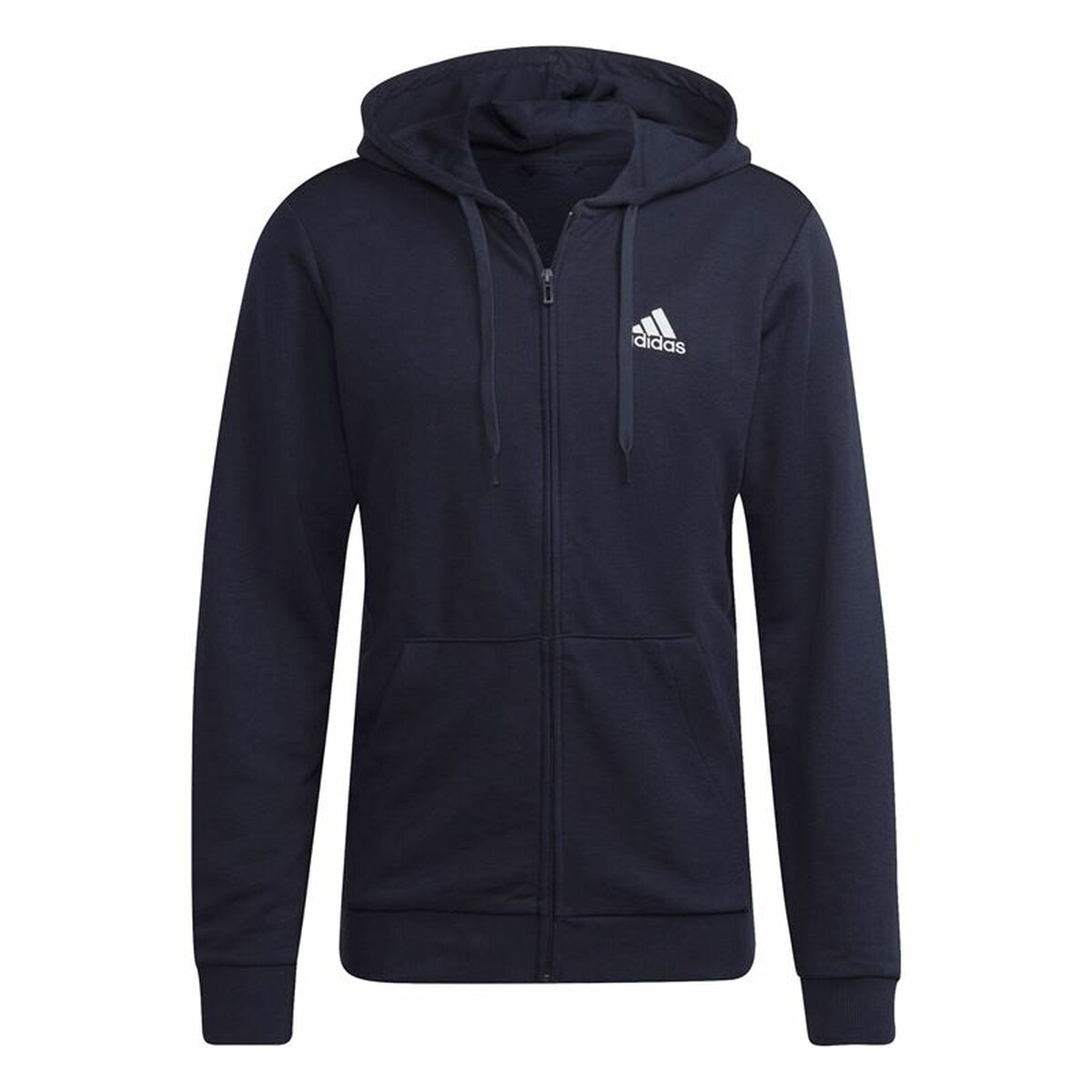 Jachetă Sport de Bărbați Adidas  Essentials French Terry Big Albastru închis - Mărime XL