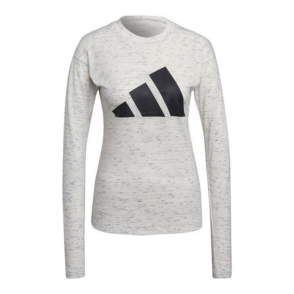 Tricou cu Mânecă Lungă de Damă Adidas Icons Winners 2.0 Alb - Mărime XL