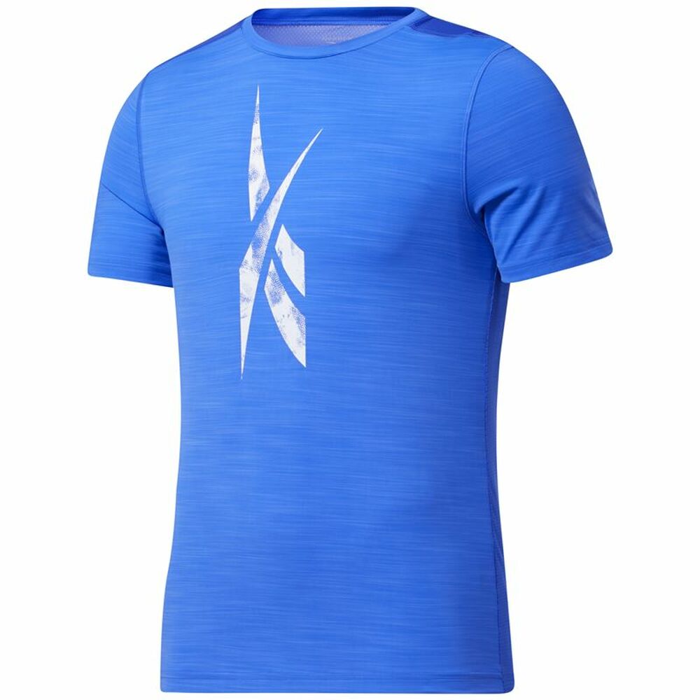 Tricou cu Mânecă Scurtă Bărbați Reebok Workout Ready Activchill Albastru - Mărime M