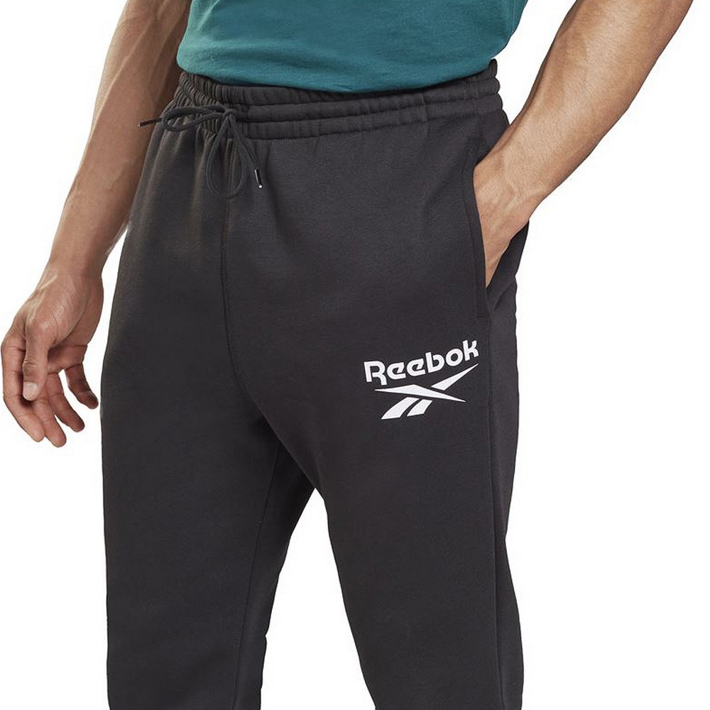 Pantaloni lungi de sport Reebok Identity Vector Negru Bărbați - Mărime L