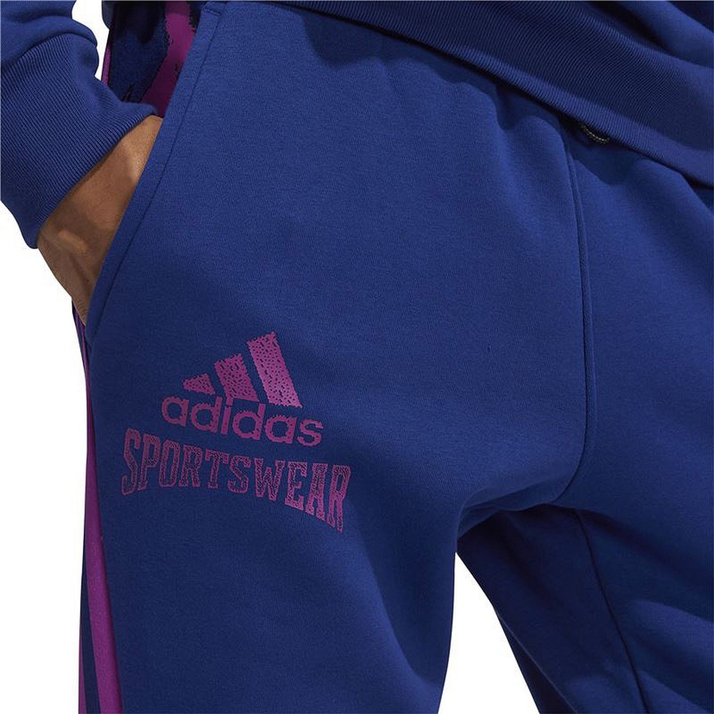 Pantaloni lungi de sport Adidas Reverse Retro Future Icons Albastru Bărbați - Mărime S