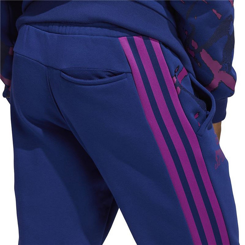 Pantaloni lungi de sport Adidas Reverse Retro Future Icons Albastru Bărbați - Mărime S