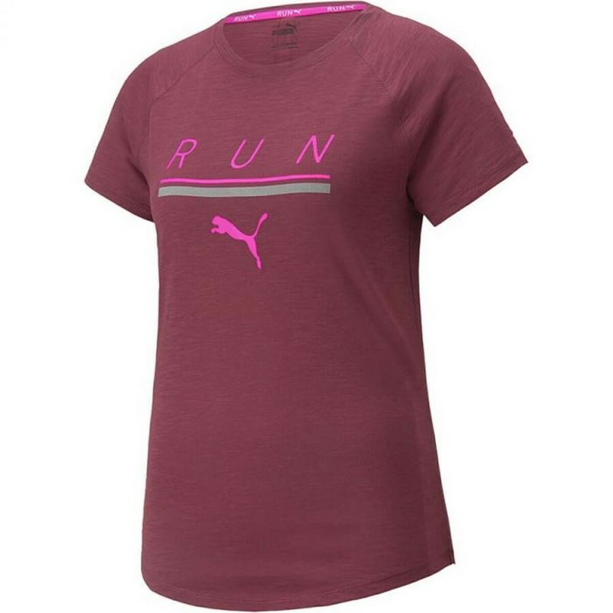 Tricou cu Mânecă Scurtă Femei Puma Run 5K Logo - Mărime S