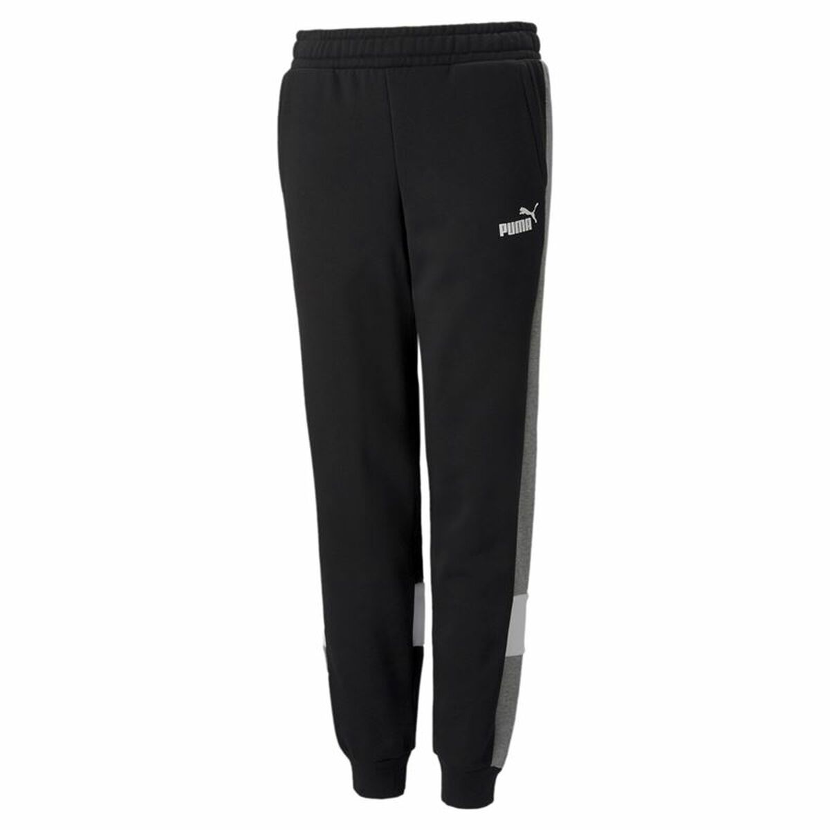 Pantalon de Trening pentru Copii Puma Essentials+ Colorblock Negru Băieți - Mărime 9-10 Ani