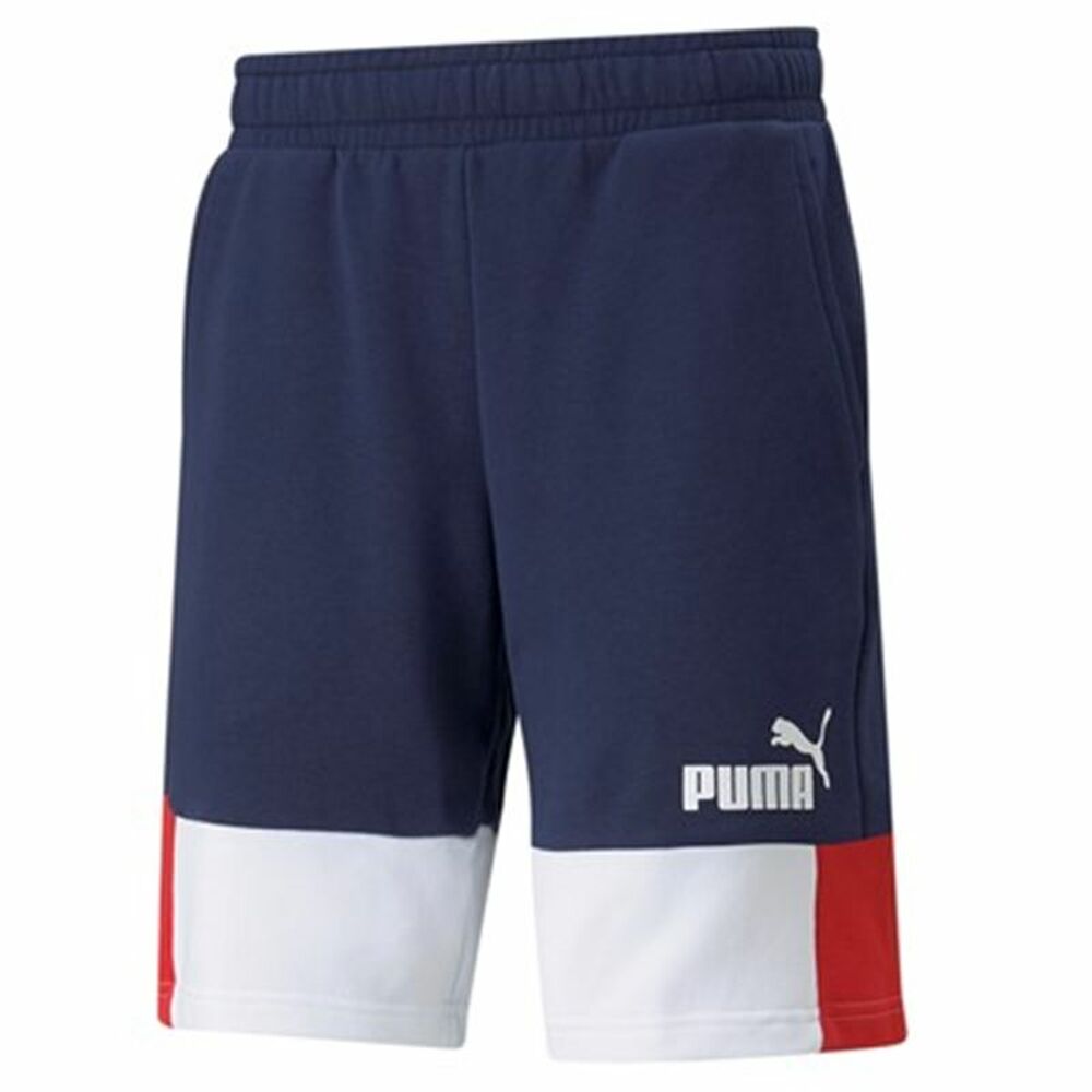 Pantaloni Scurți Sport pentru Bărbați Puma Essentials+ Block Albastru închis - Mărime XL