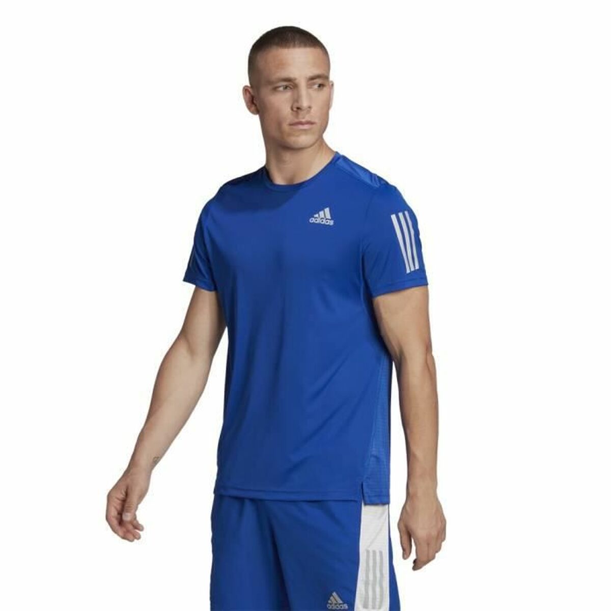 Tricou Sport cu Mânecă Scurtă Adidas Albastru (S)