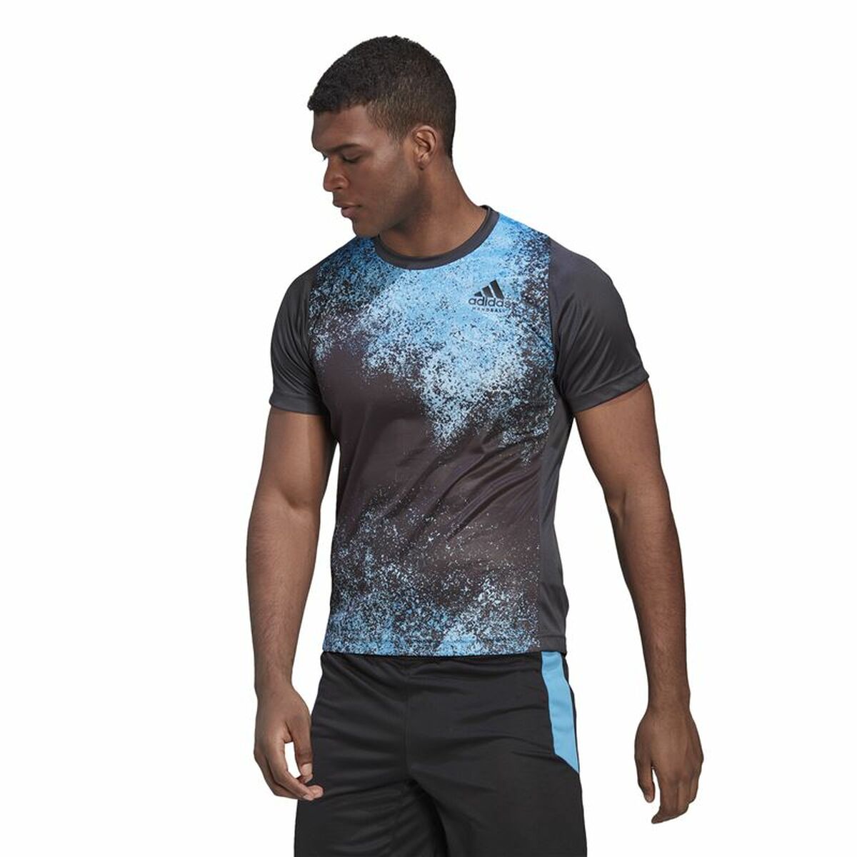 Tricou cu Mânecă Scurtă Bărbați Adidas Negru - Mărime XL
