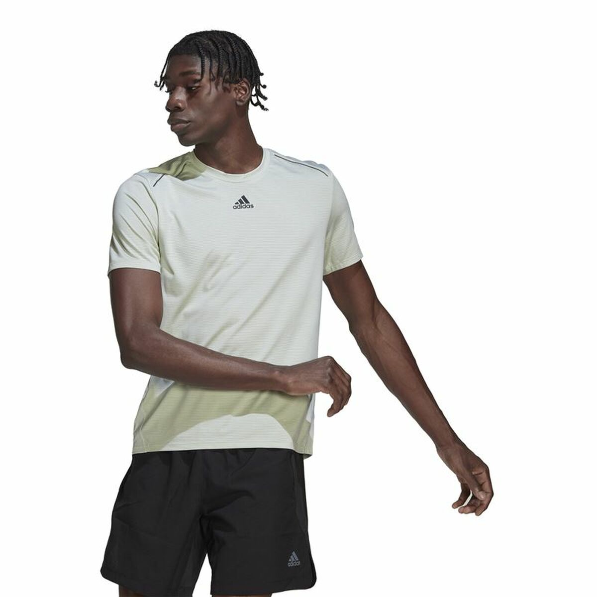 Tricou cu Mânecă Scurtă Bărbați Adidas Hiit Verde deschis - Mărime M