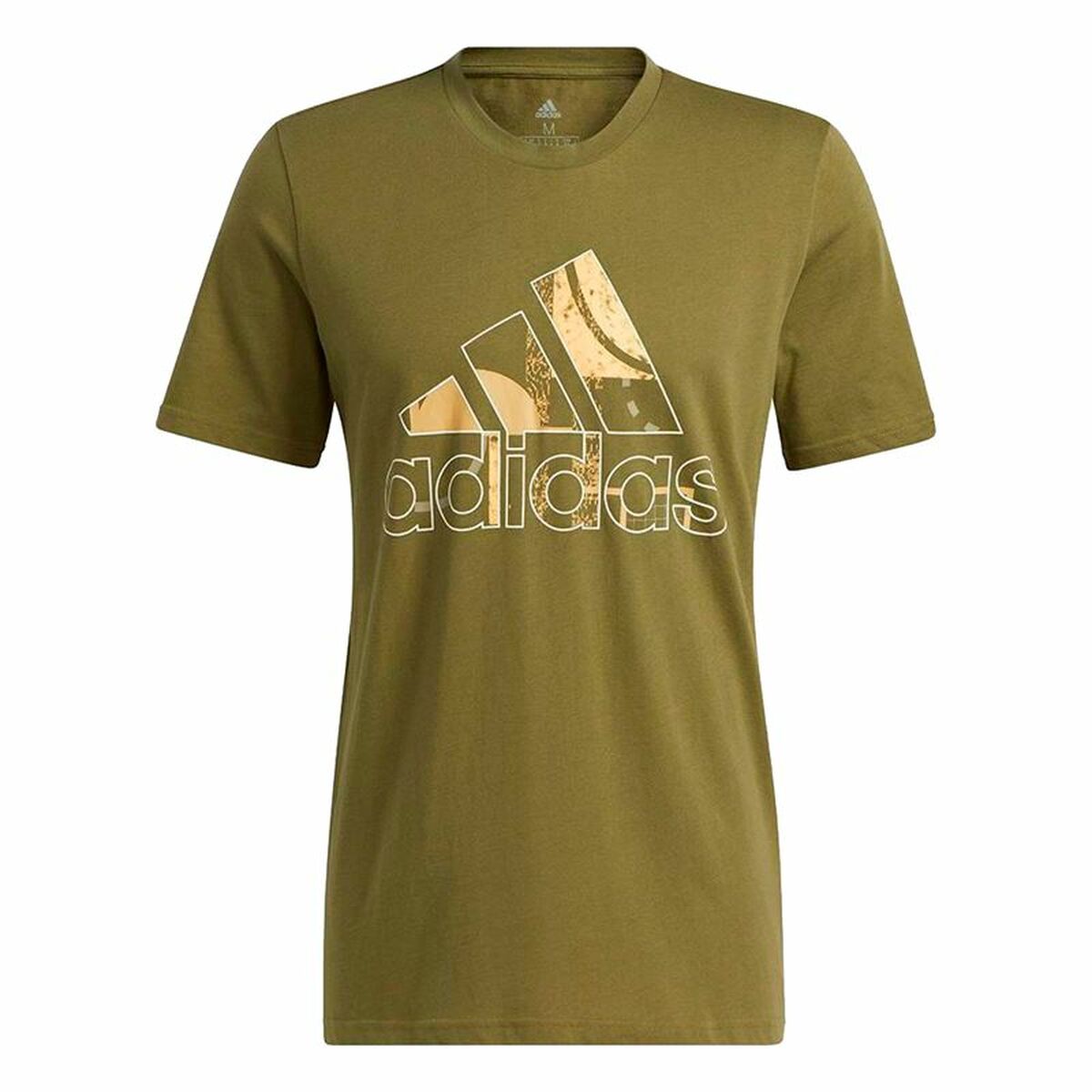 Tricou cu Mânecă Scurtă Bărbați Adidas Art Bos Graphic Măslină - Mărime XS