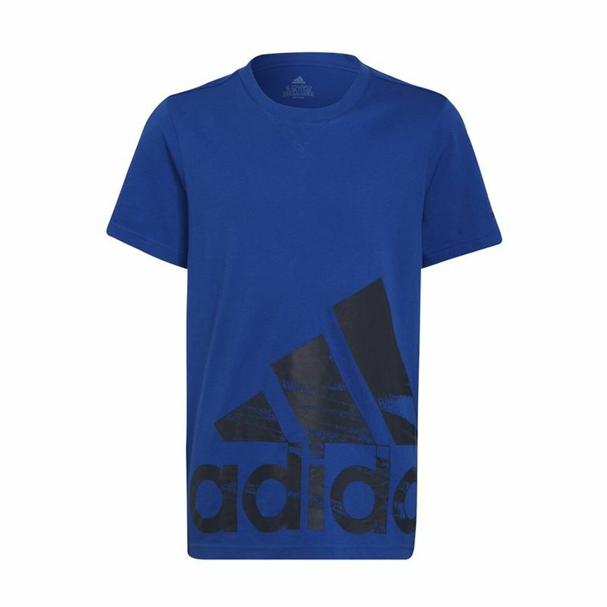Tricou cu Mânecă Scurtă pentru Copii Adidas Big Logo Albastru - Mărime 15-16 Ani