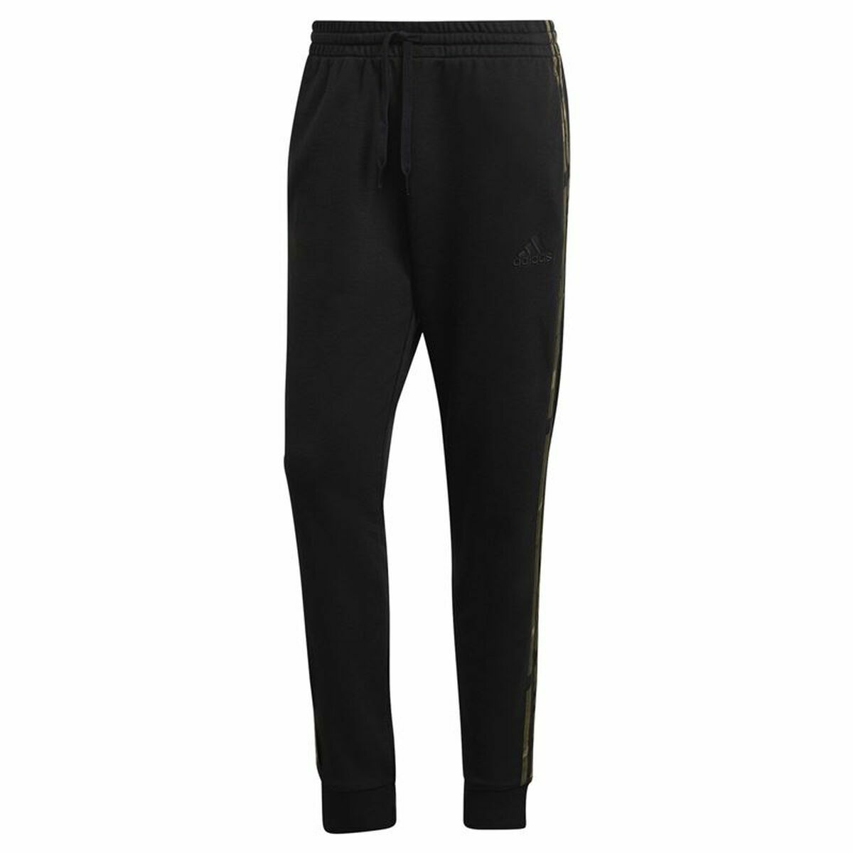 Pantaloni lungi de sport Adidas Essentials Camo Print Negru Bărbați - Mărime M