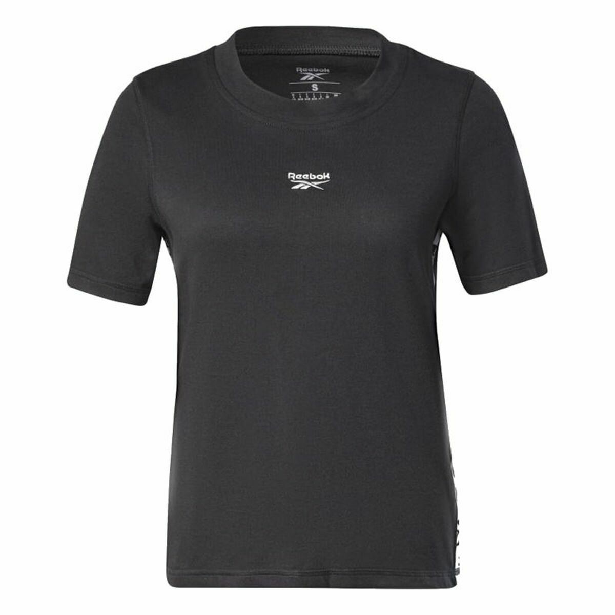 Tricou cu Mânecă Scurtă Femei Reebok Tape Pack Negru - Mărime XS