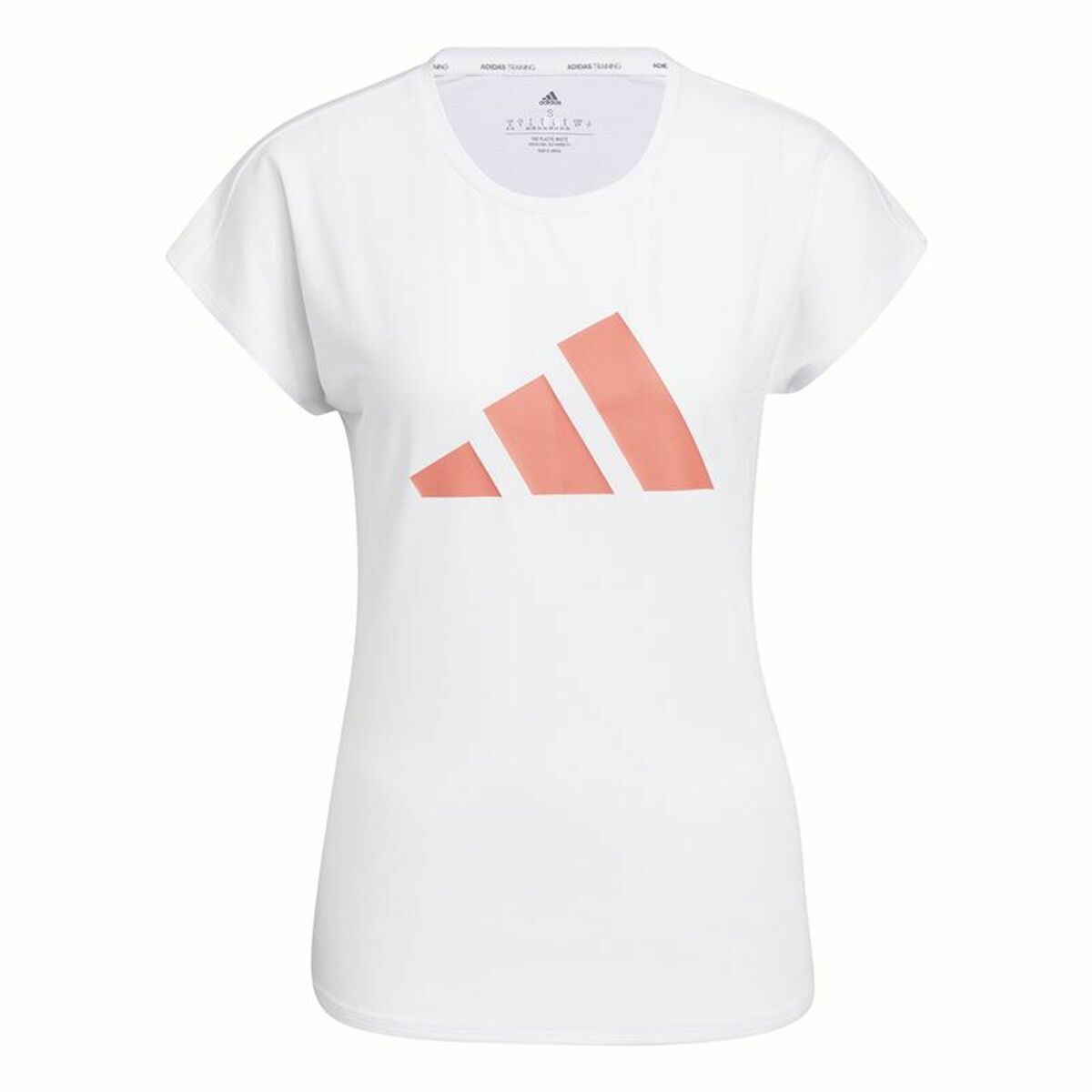 Tricou cu Mânecă Scurtă Femei Adidas Training 3B Alb - Mărime S