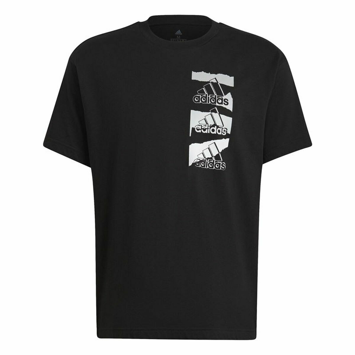 Tricou cu Mânecă Scurtă Bărbați Adidas Essentials Brandlove Negru - Mărime S