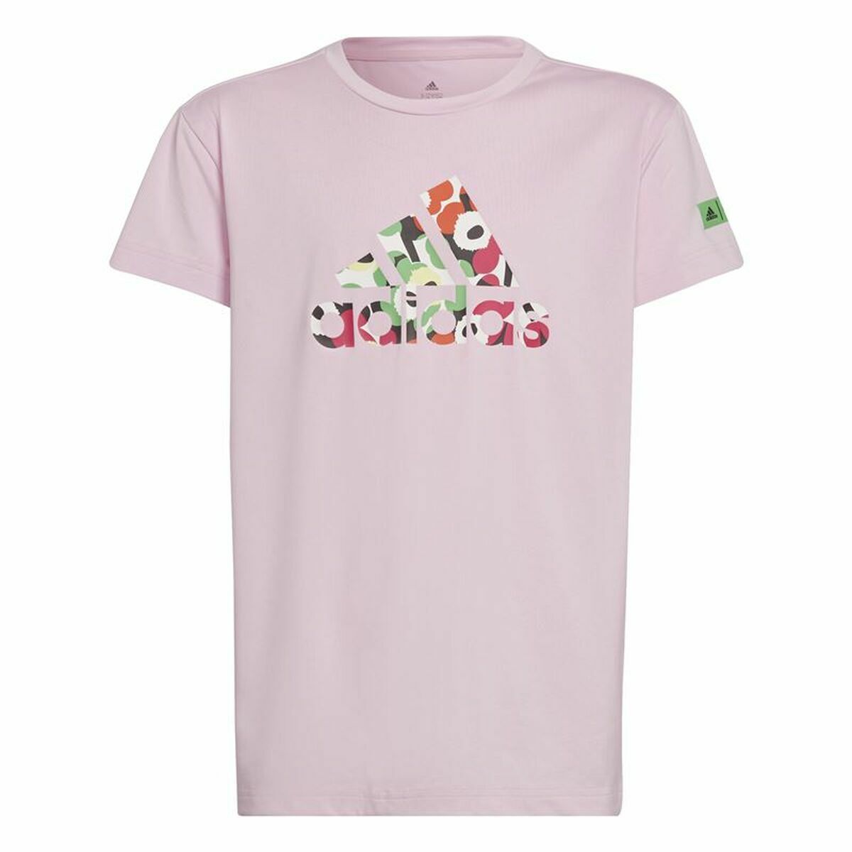 Tricou cu Mânecă Scurtă pentru Copii Adidas x Marimekko Roz - Mărime 13-14 Ani