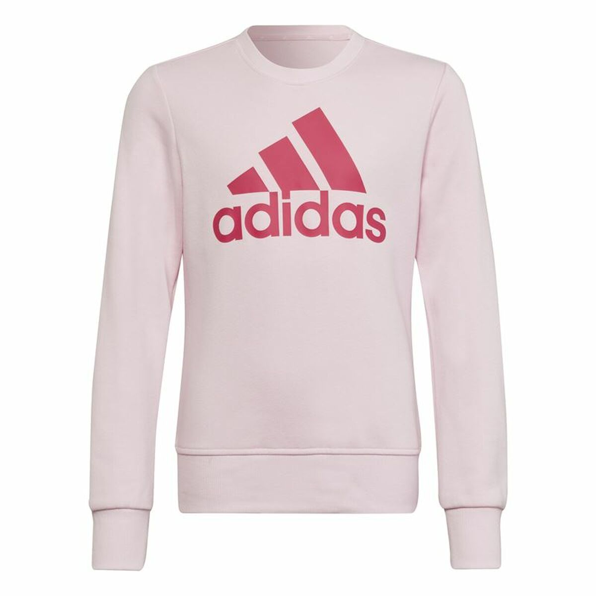 Hanorac fără glugă pentru fete Adidas Essentials Roz deschis - Mărime 9-10 Ani