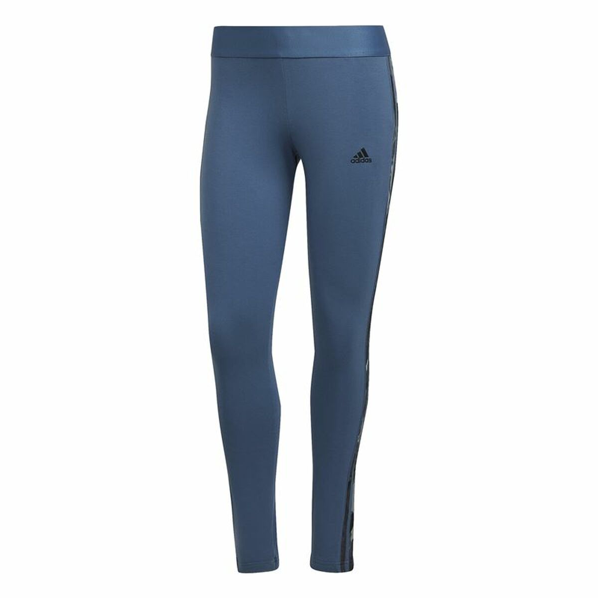 Colanți Sport de Damă Adidas Loungewear Essentials 3 Stripes Albastru - Mărime 2XL