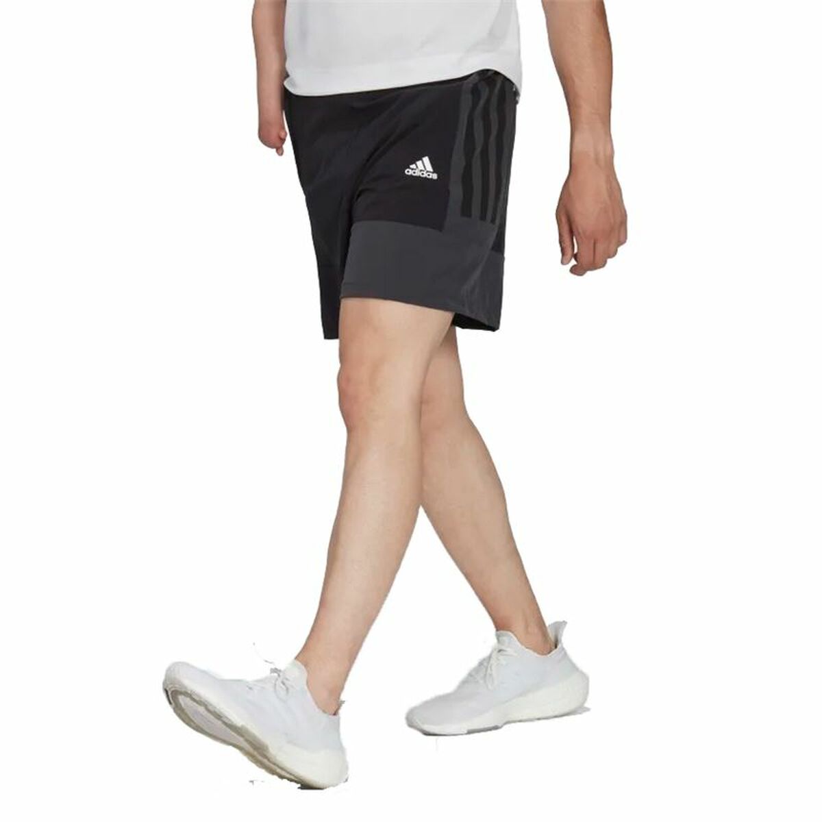 Pantaloni Scurți Sport pentru Bărbați Adidas Colourblock  Negru - Mărime S