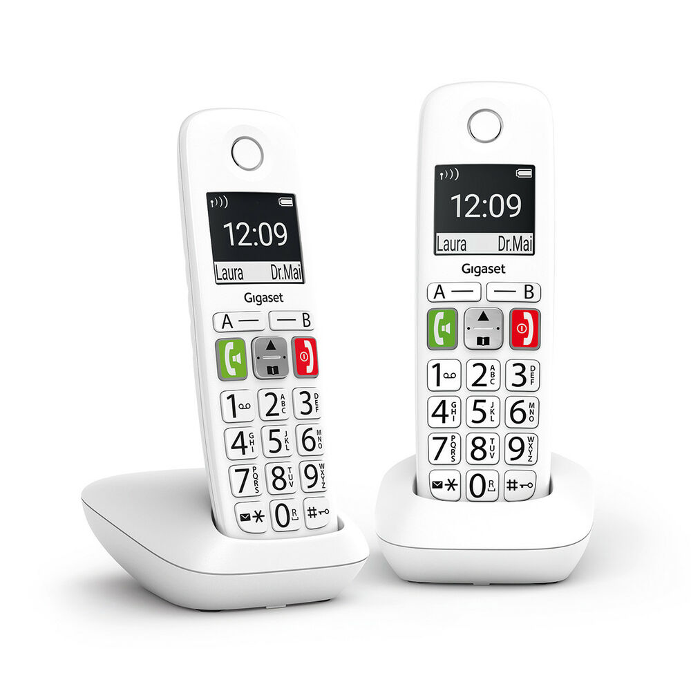 Telefon Fix Gigaset E290 Duo Alb  